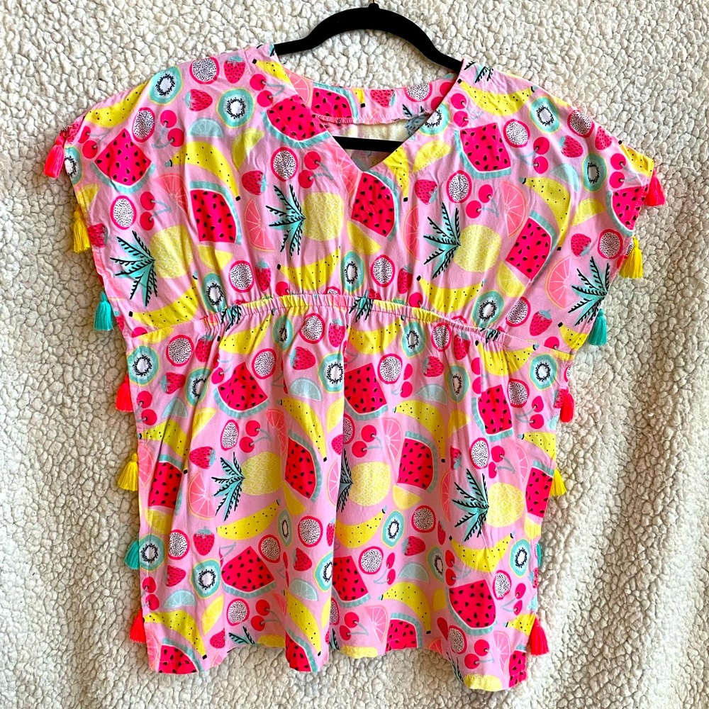 Girls Summer Bathing Suit Cover Up Size M 7/8